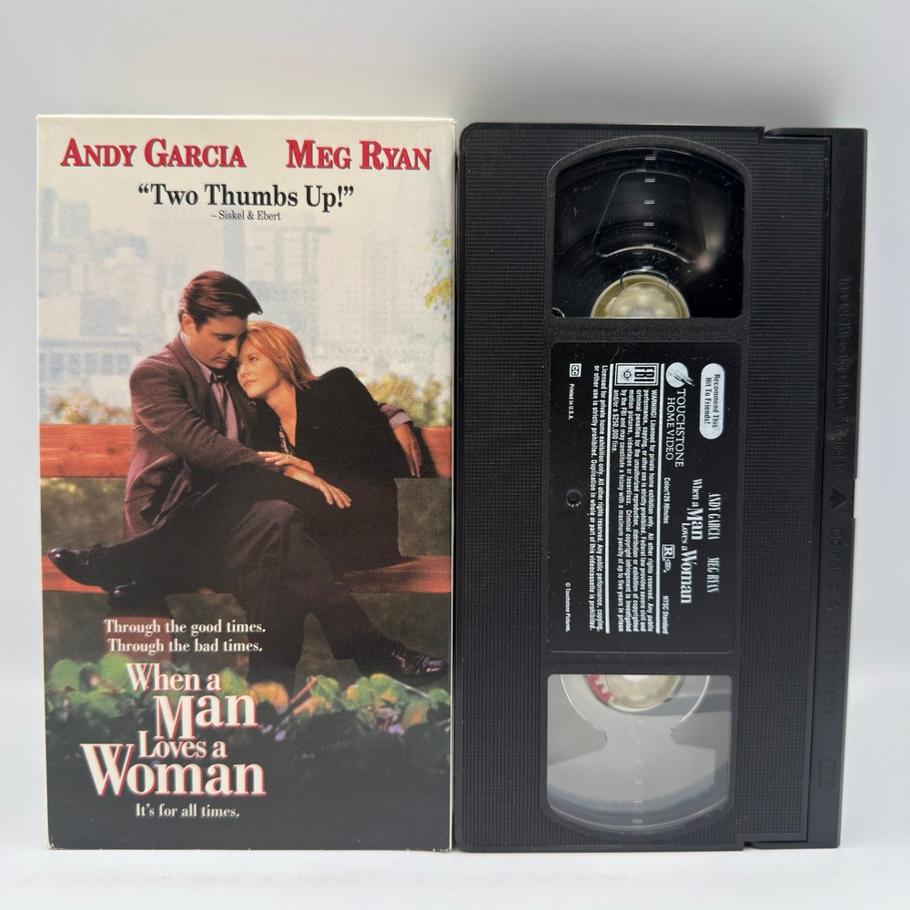 When a Man Loves a Woman VHS Andy Garcia Meg Ryan Touchstone Home Video 2549